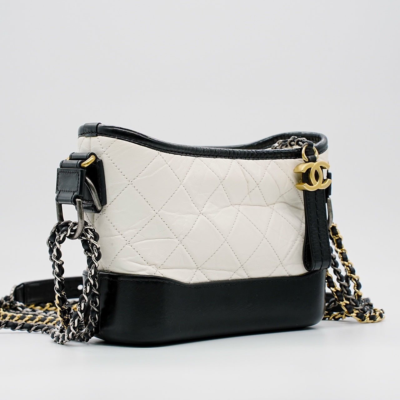 Chanel - Gabrielle - Leather - White - (Small)