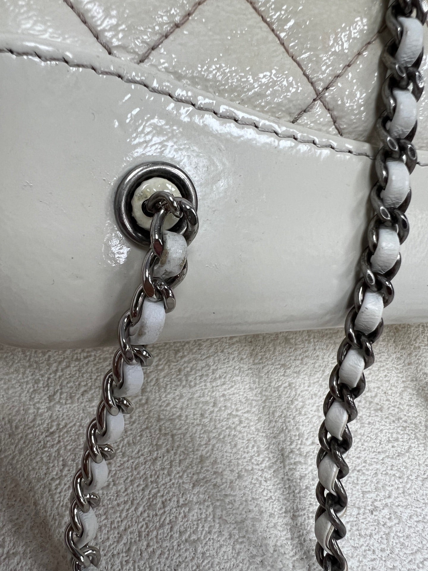 Chanel - Gabrielle - Leather - White - (small)