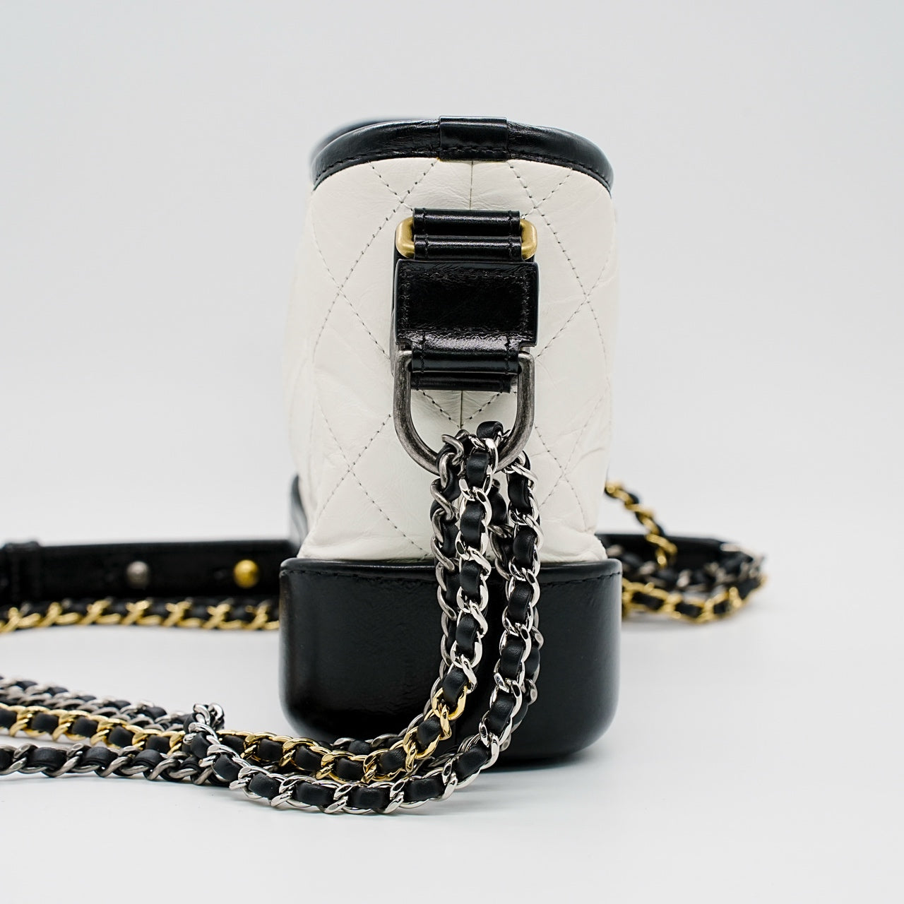 Chanel - Gabrielle - Leather - White - (Small)
