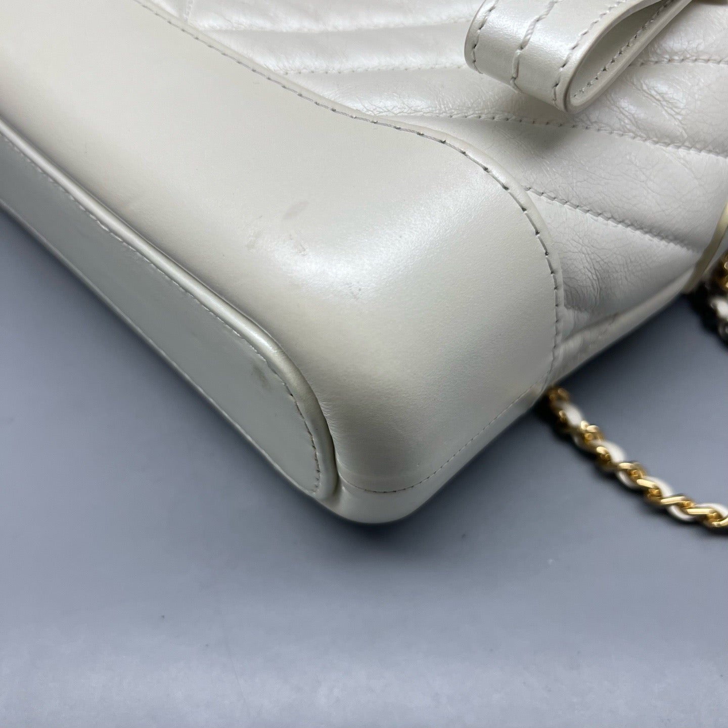 Chanel - Gabrielle - Leather - White - (small)