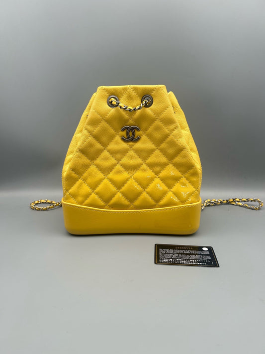 Chanel - Gabrielle - Leather - Yellow - (Small)
