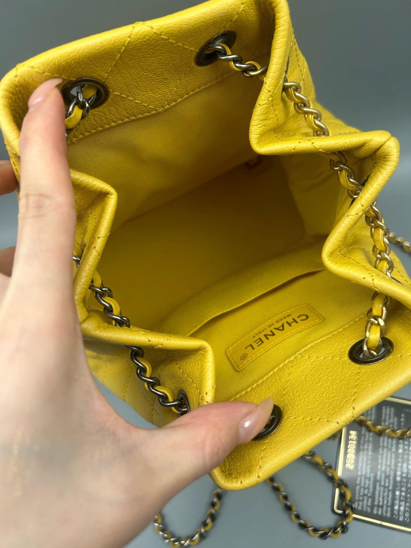 Chanel - Gabrielle - Leather - Yellow - (small)
