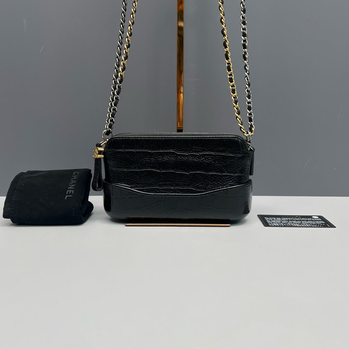Chanel - Gabrielle Mini - Leather - Black - (mini)