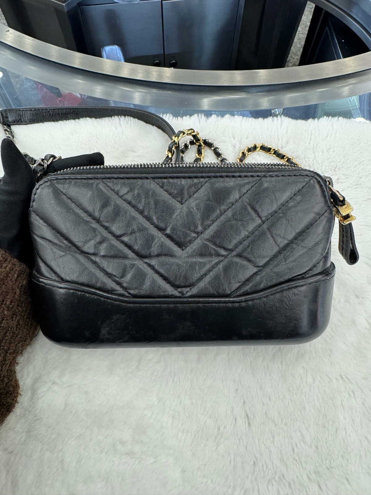 Chanel - Gabrielle Mini - Leather - Black - (mini)