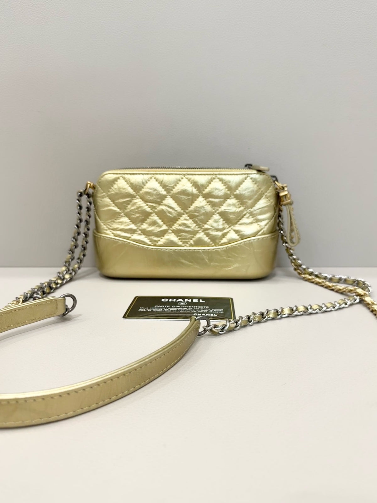 Chanel - Gabrielle Mini WOC - Leather - Gold - (mini)