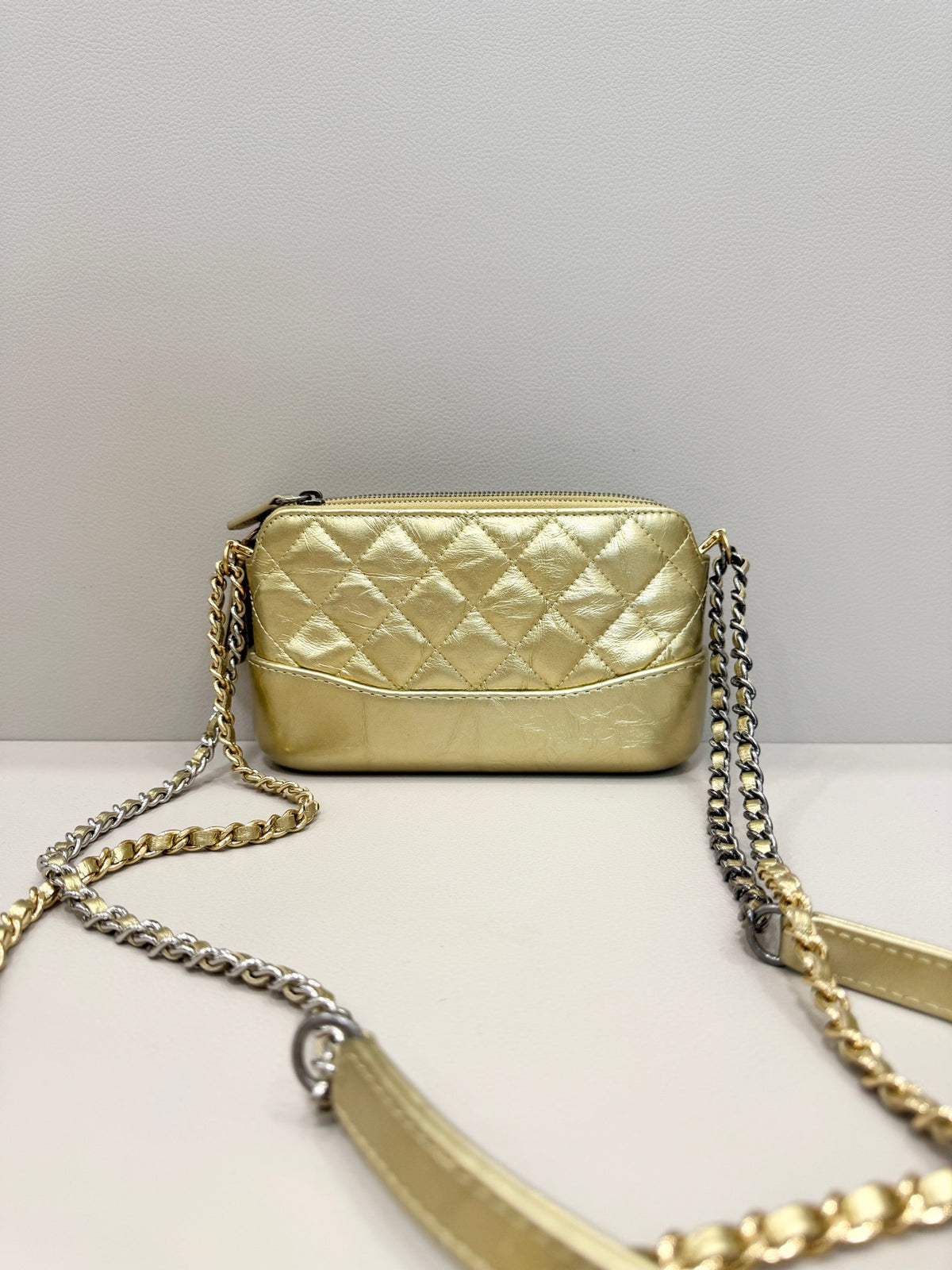 Chanel - Gabrielle Mini WOC - Leather - Gold - (mini)