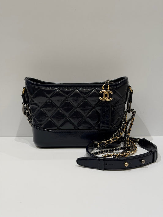 Chanel - Gabrielle - Patent leather - Blue - (Small)