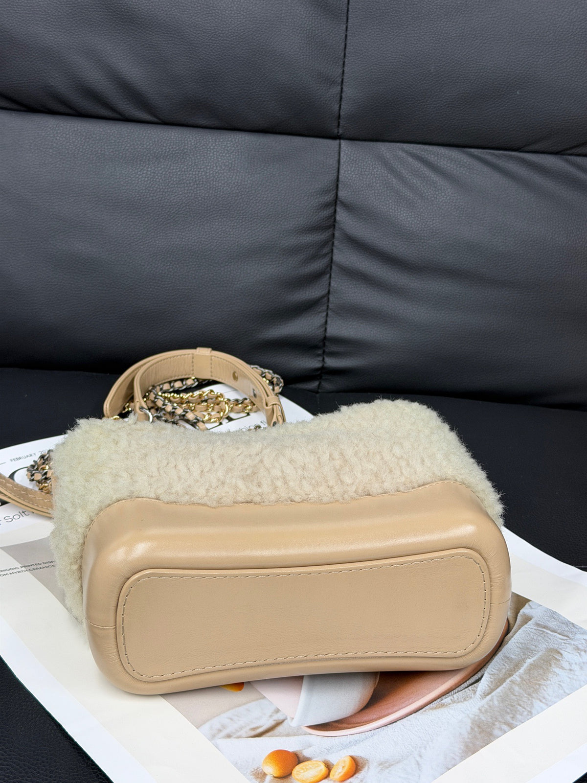 Chanel - Gabrielle Small - Fur - Shearling - Beige - (small)