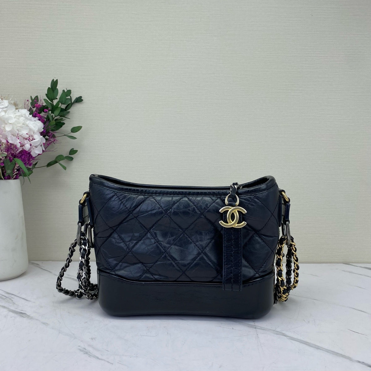 Chanel - Gabrielle Small - Leather - Black - (small)