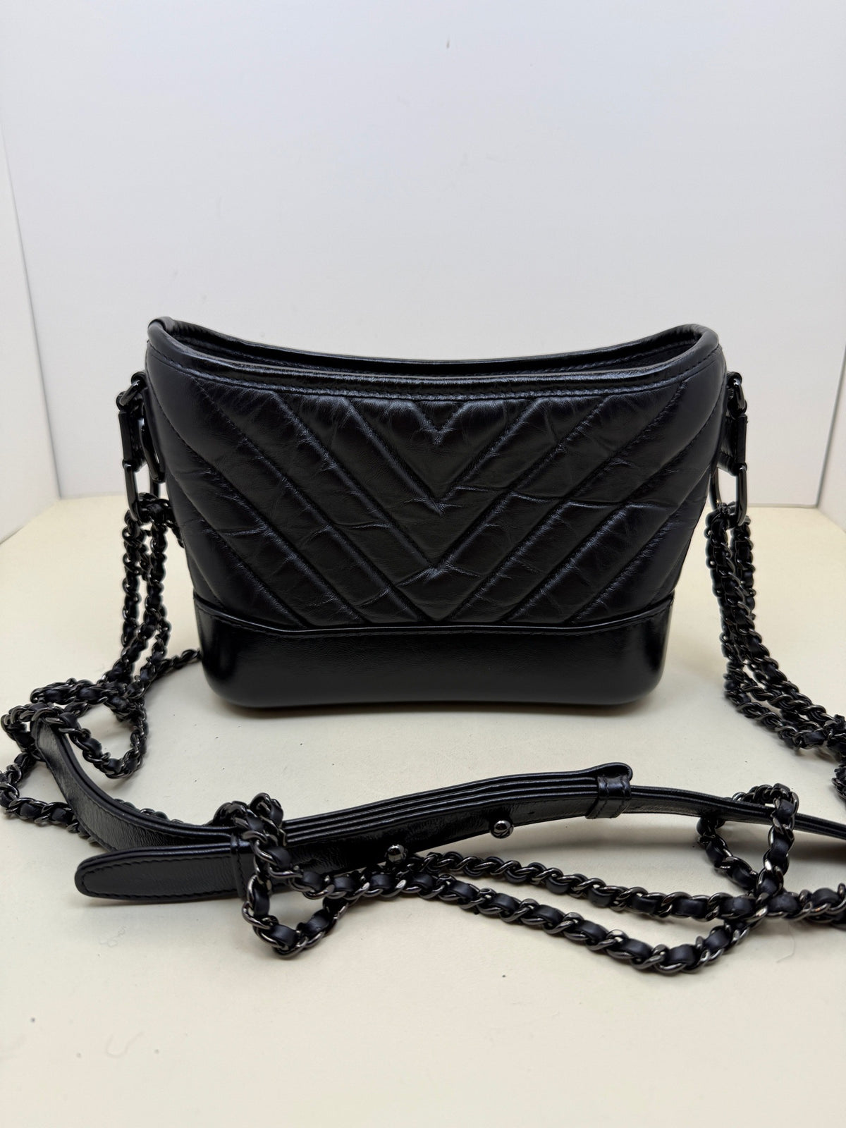Chanel - Gabrielle Small - Leather - Black - (small)