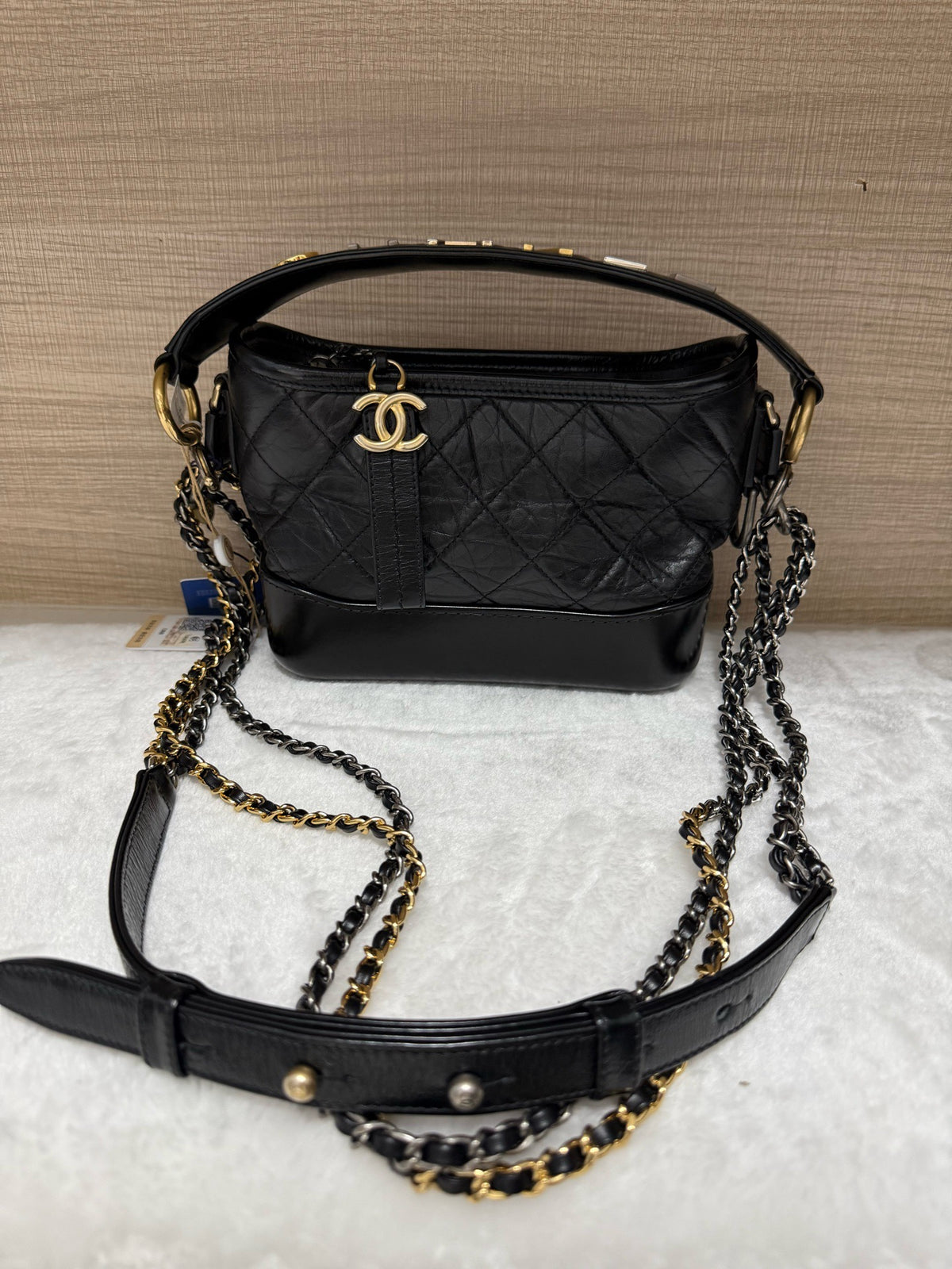 Chanel - Gabrielle Small - Leather - Black - (small)