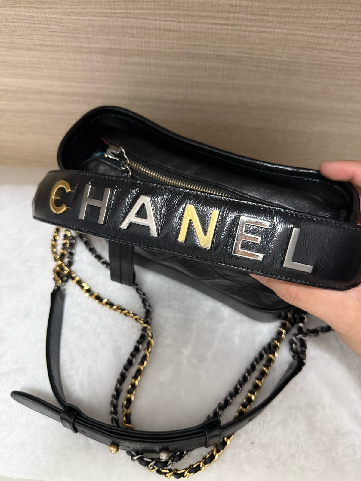 Chanel - Gabrielle Small - Leather - Black - (small)