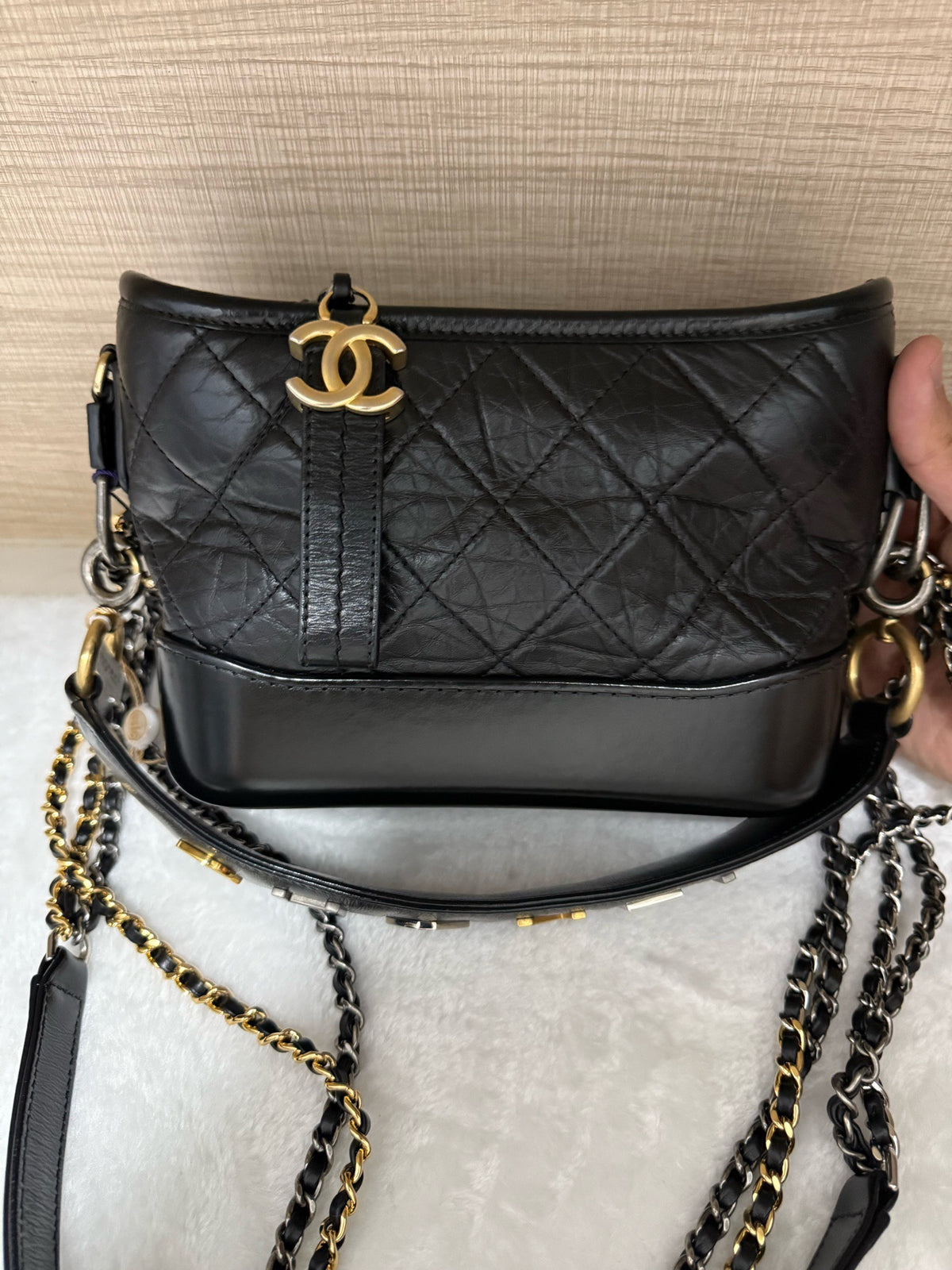 Chanel - Gabrielle Small - Leather - Black - (small)