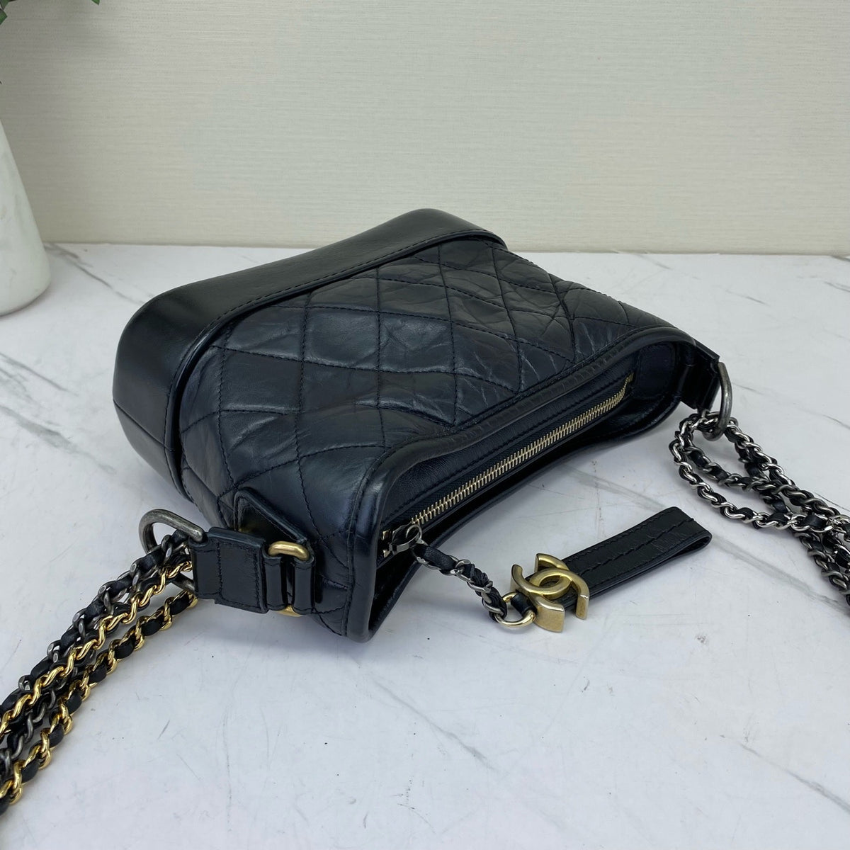 Chanel - Gabrielle Small - Leather - Black - (small)