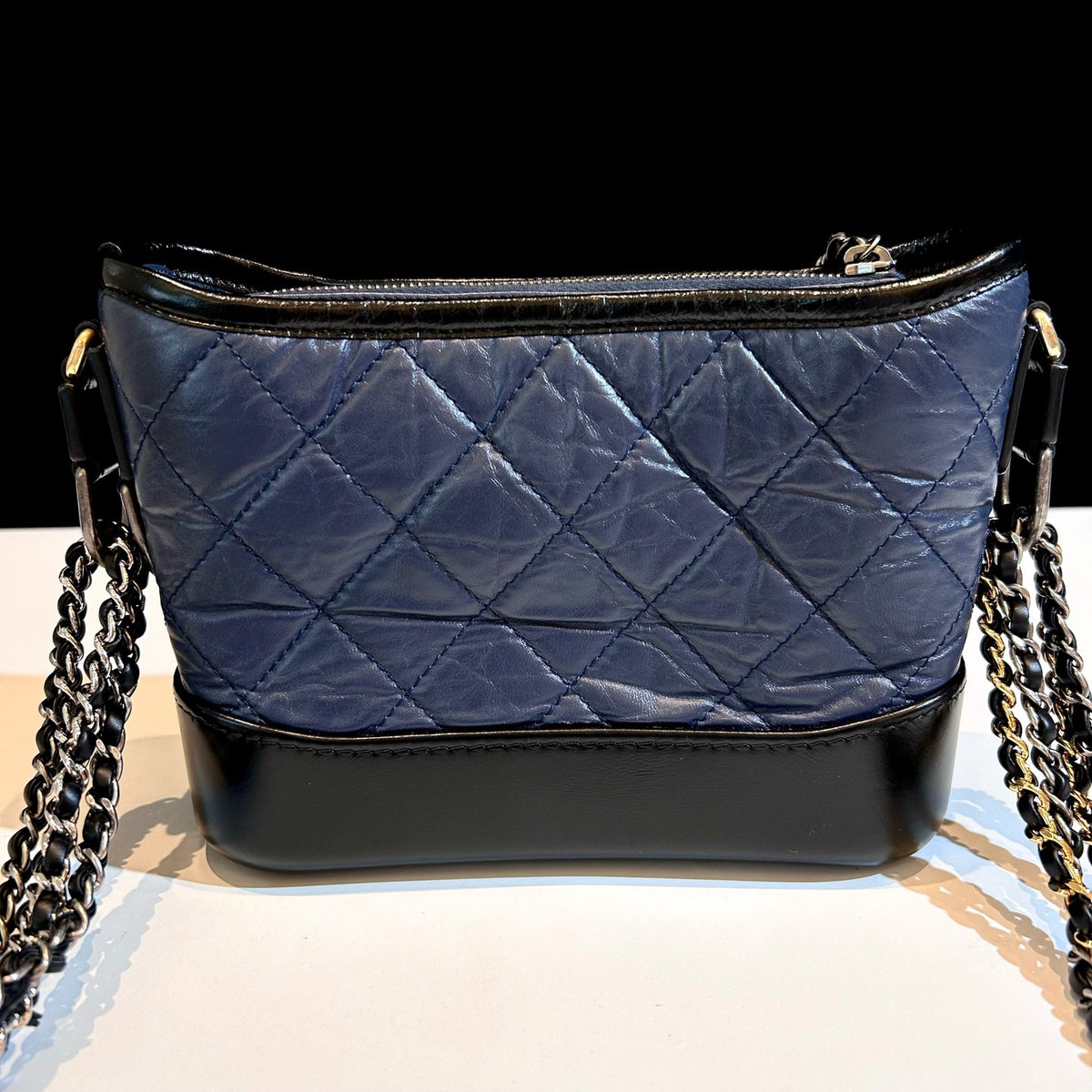 Chanel - Gabrielle Small - Leather - Blue - (small)