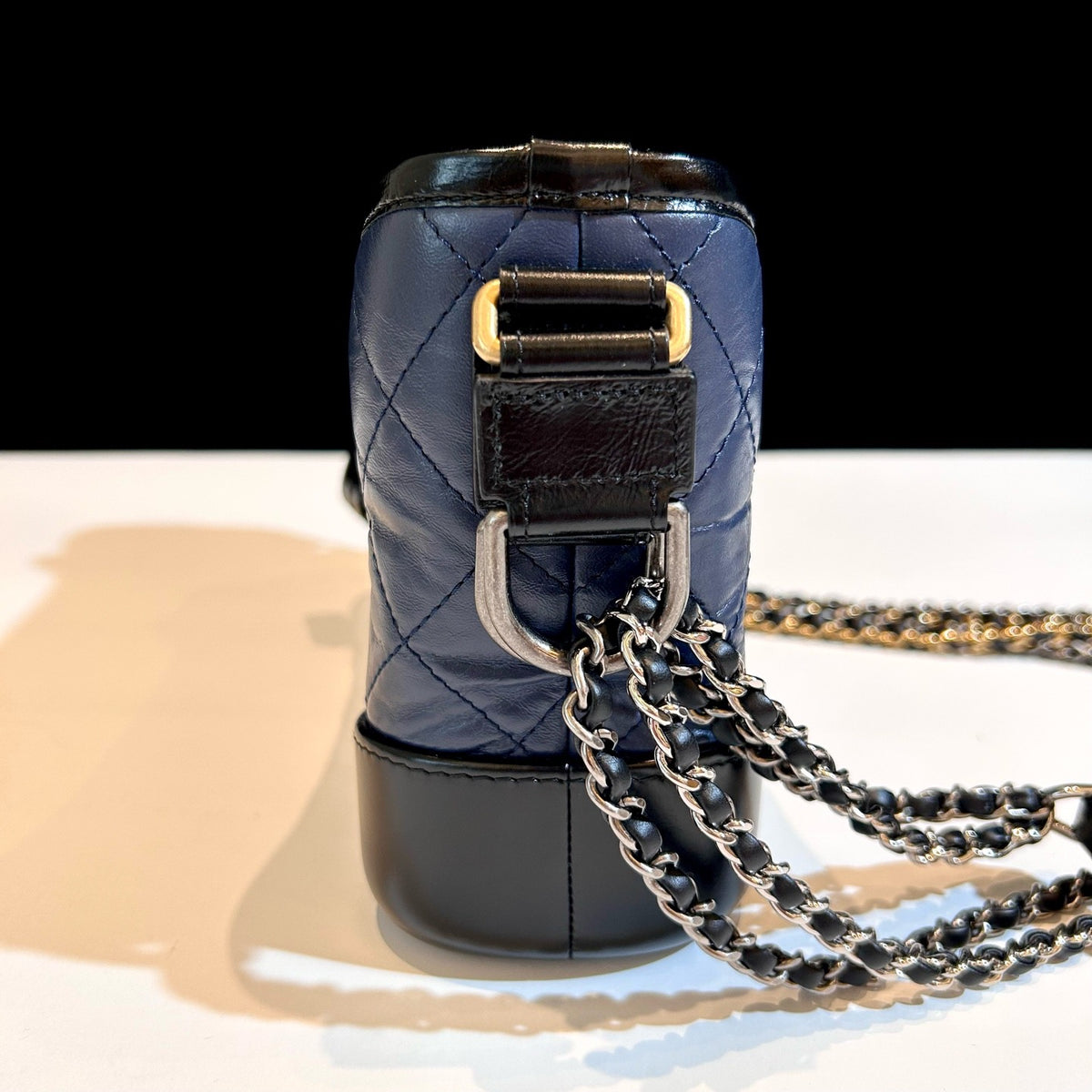 Chanel - Gabrielle Small - Leather - Blue - (small)