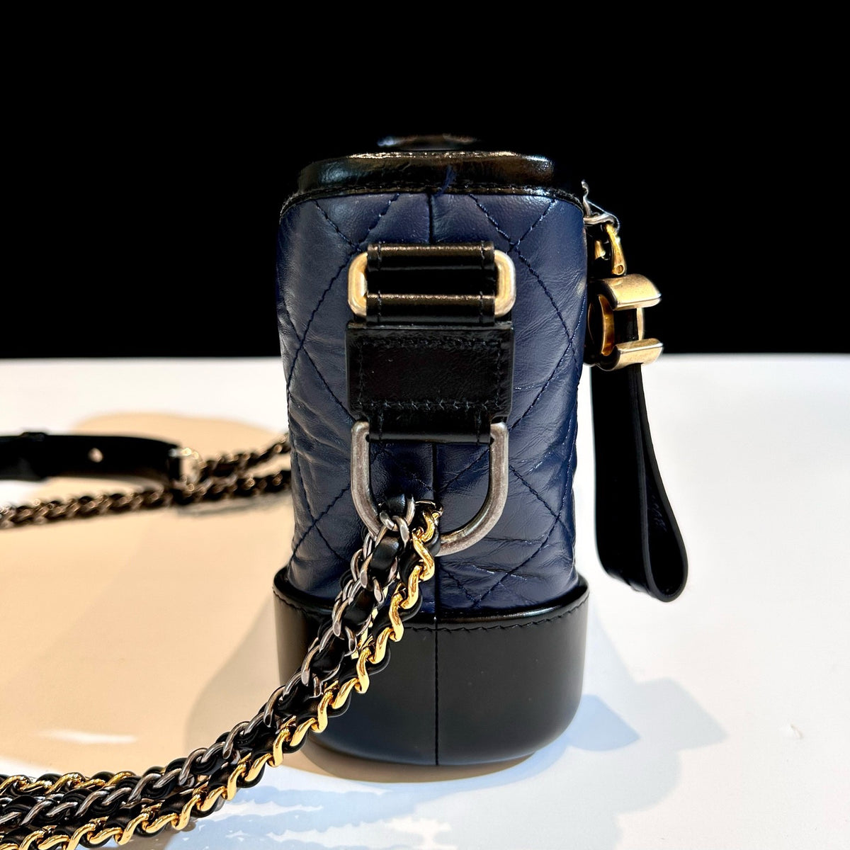 Chanel - Gabrielle Small - Leather - Blue - (small)