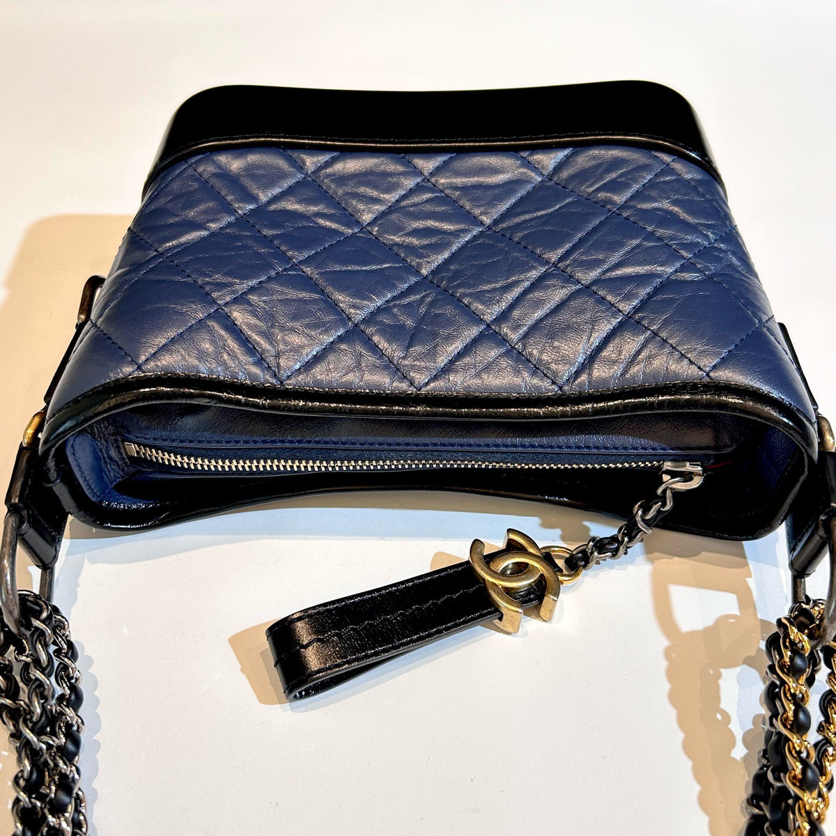 Chanel - Gabrielle Small - Leather - Blue - (small)