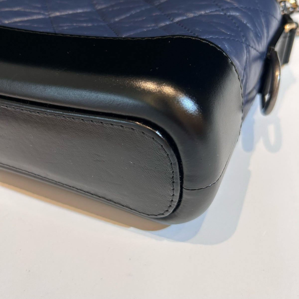 Chanel - Gabrielle Small - Leather - Blue - (small)