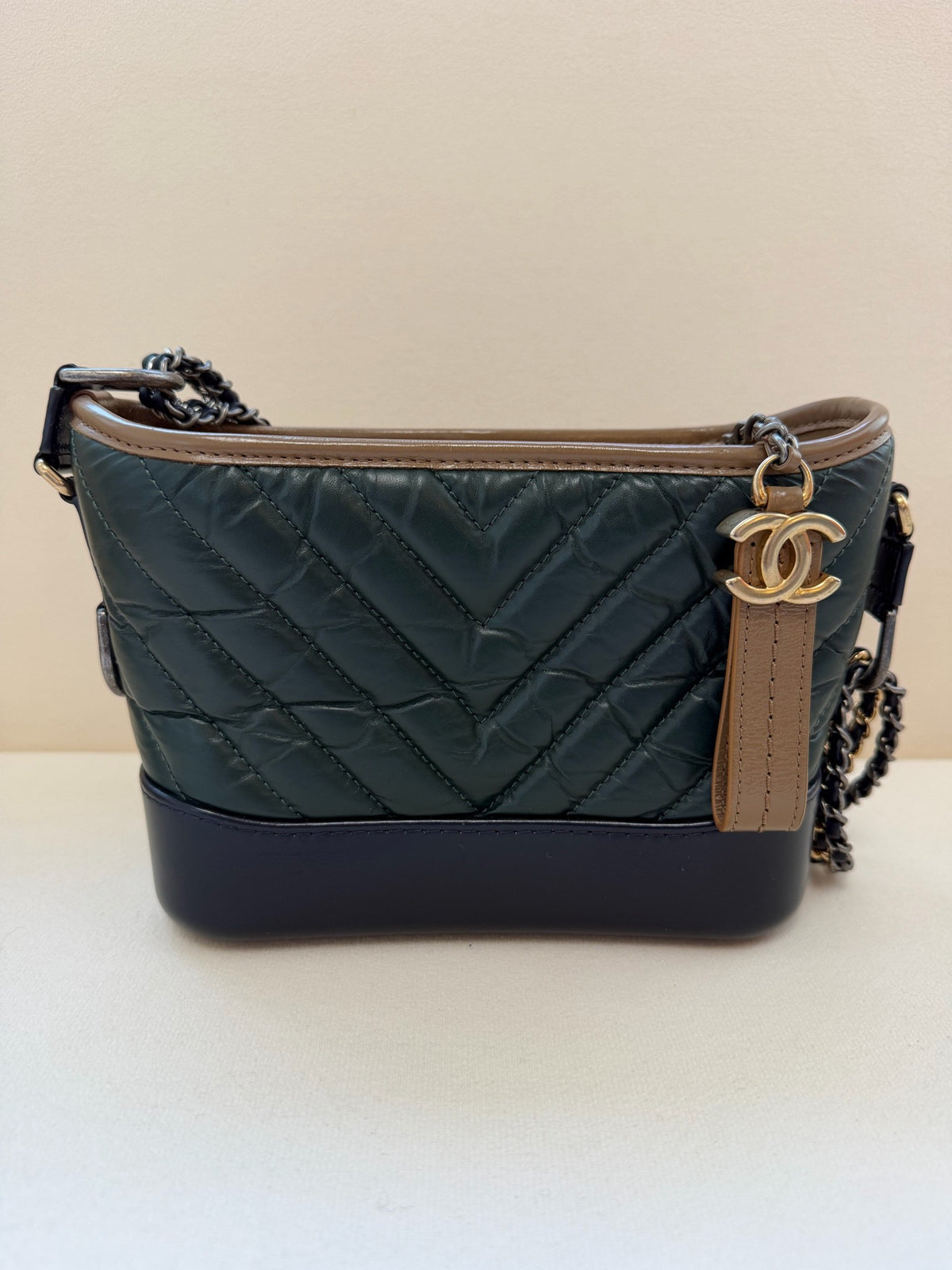 Chanel - Gabrielle Small - Leather - Green - (small)