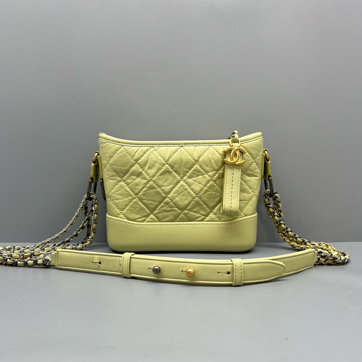 Chanel - Gabrielle Small - Leather - Green - (small)
