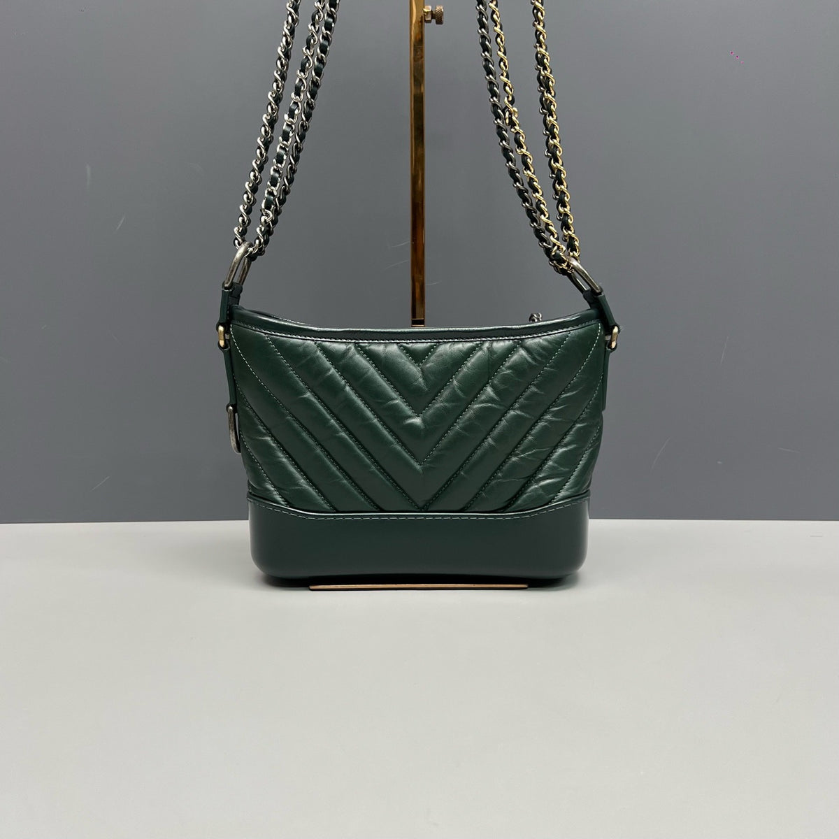 Chanel - Gabrielle Small - Leather - Green - (Small)