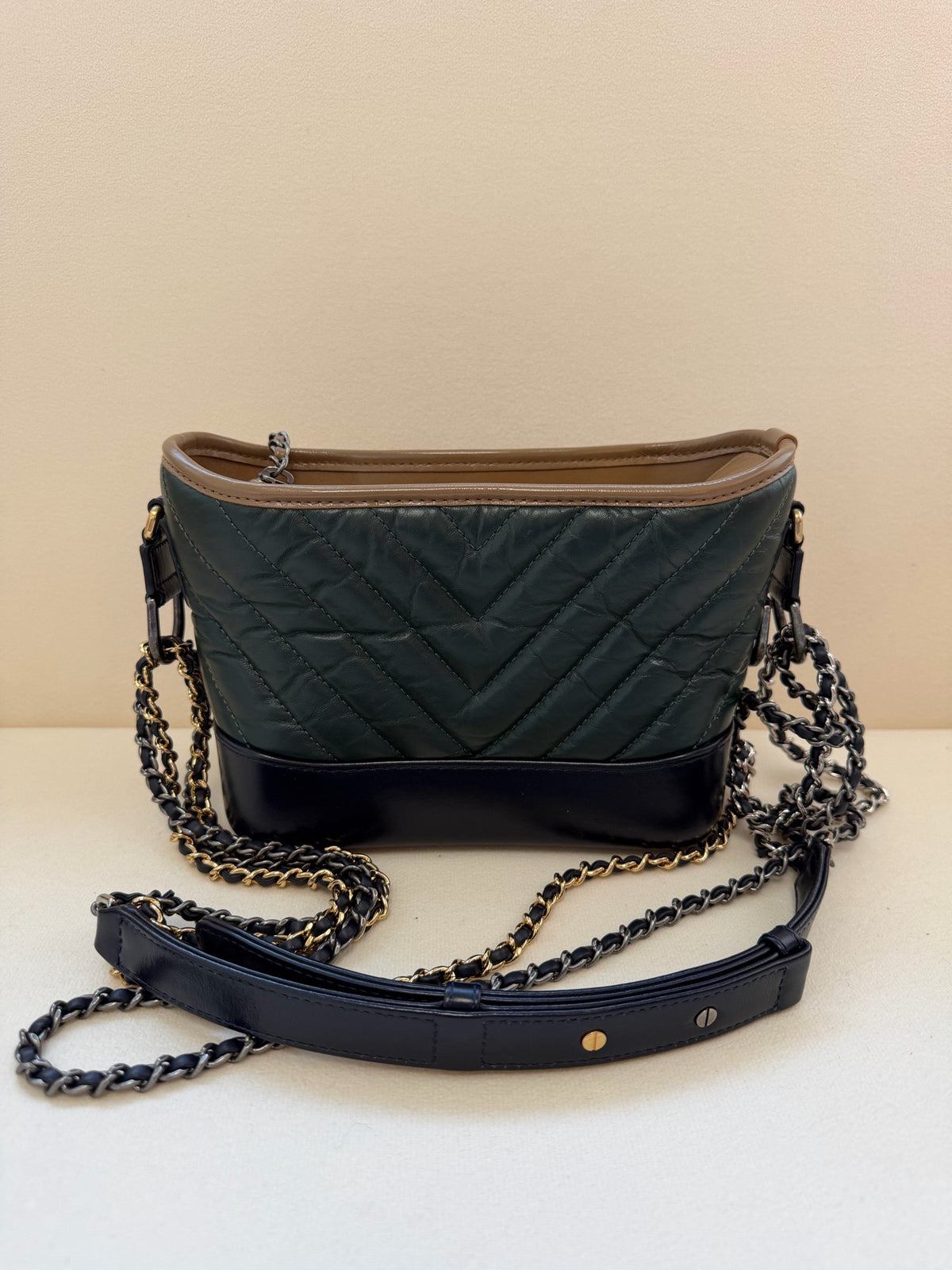 Chanel - Gabrielle Small - Leather - Green - (small)
