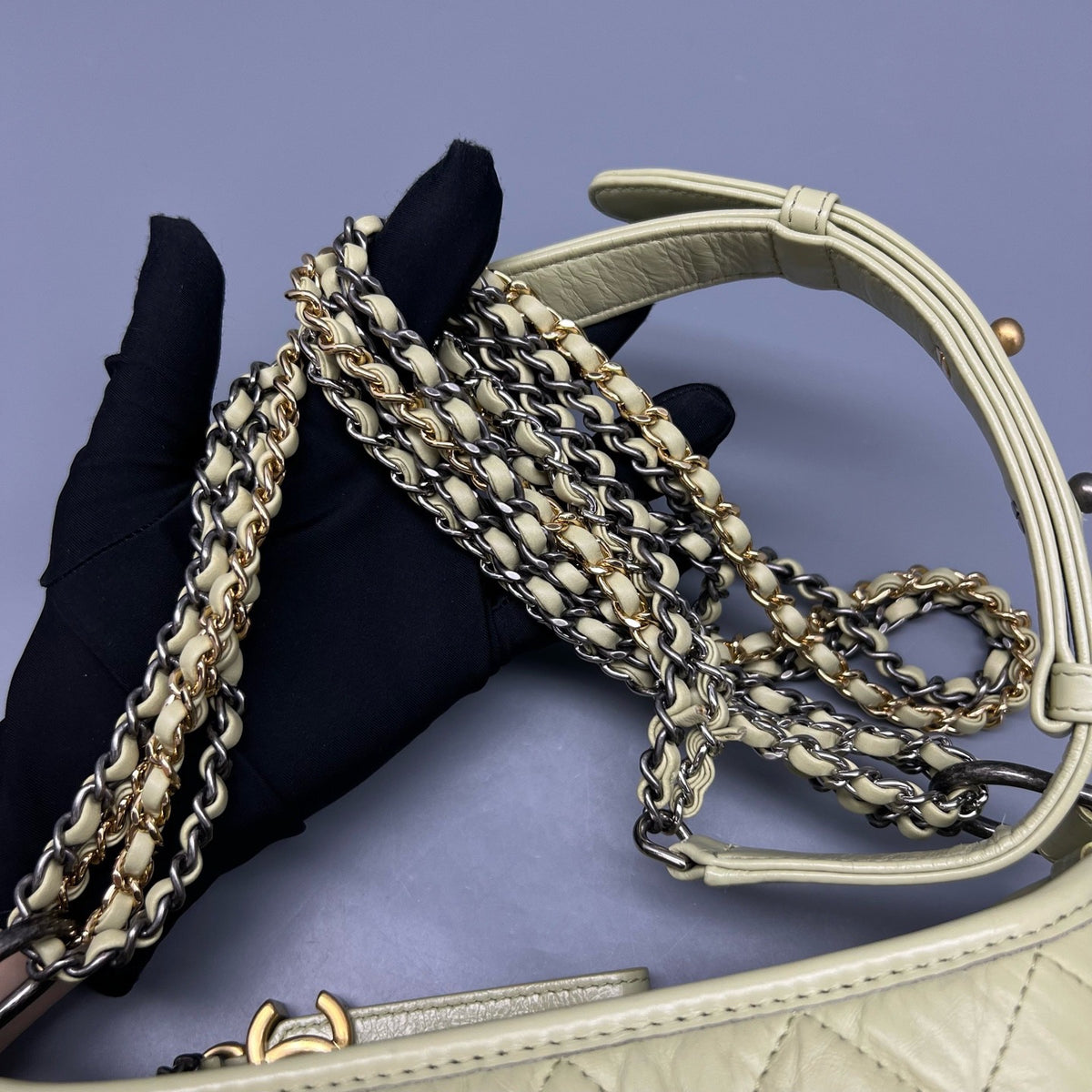 Chanel - Gabrielle Small - Leather - Green - (small)