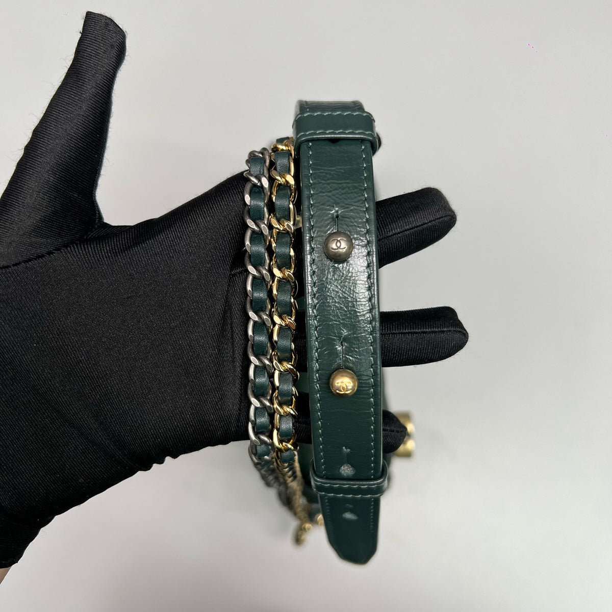 Chanel - Gabrielle Small - Leather - Green - (Small)