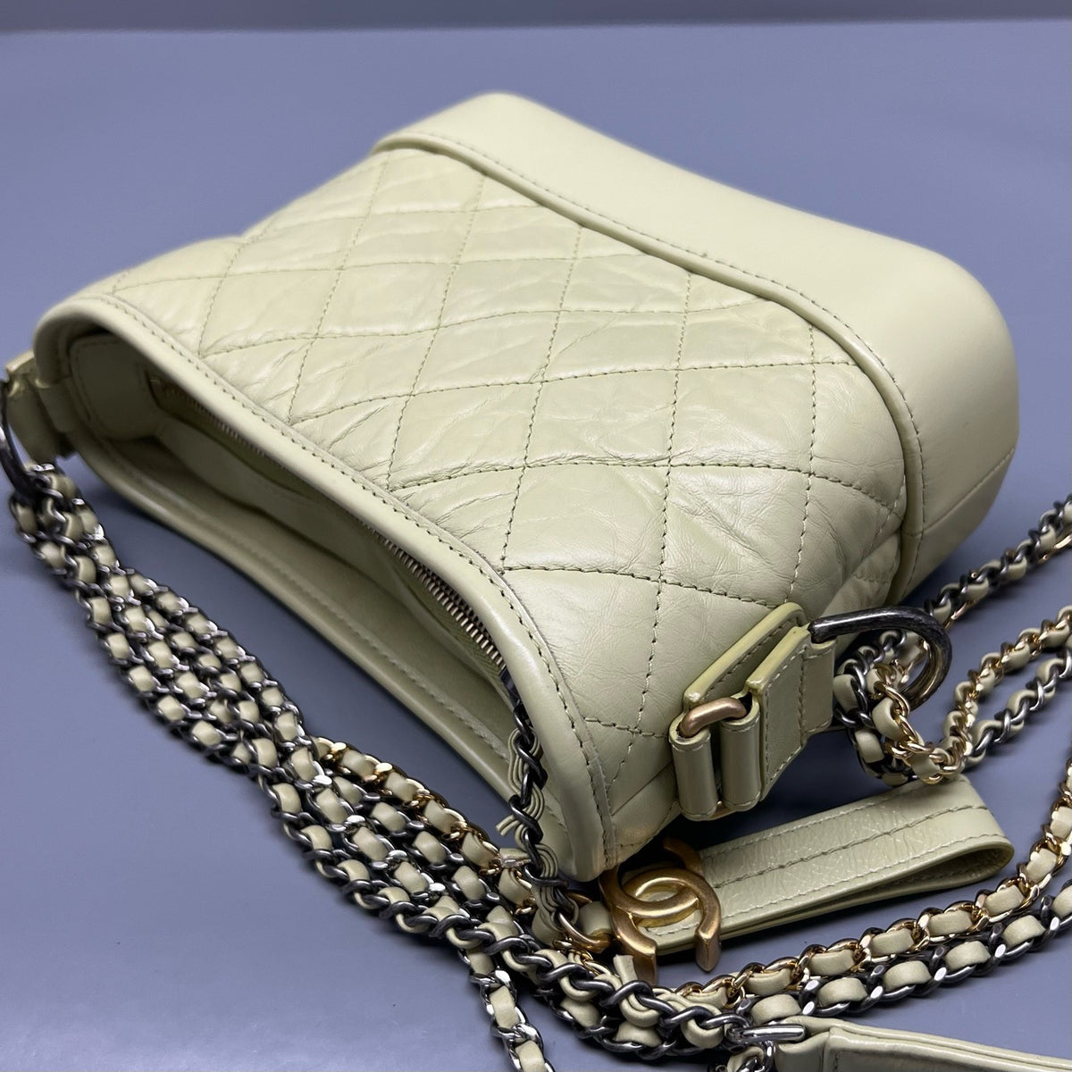 Chanel - Gabrielle Small - Leather - Green - (small)