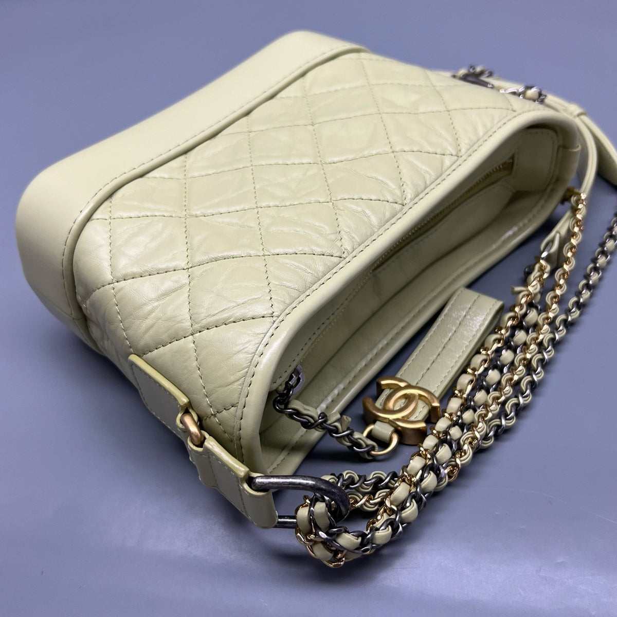 Chanel - Gabrielle Small - Leather - Green - (small)
