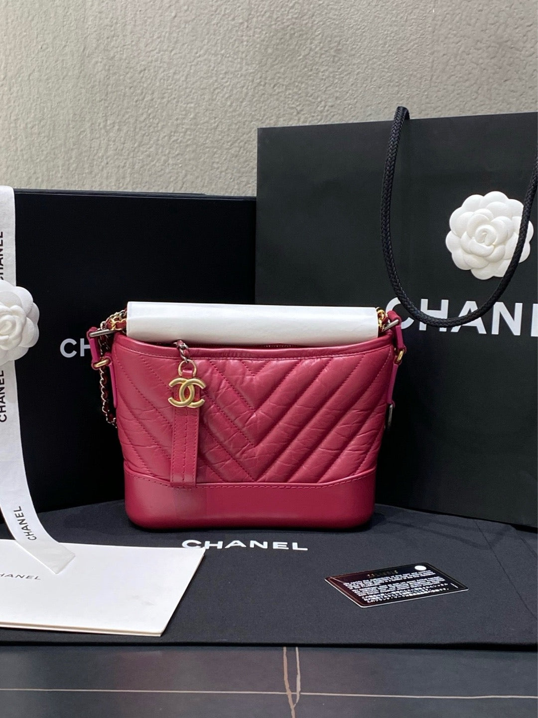 Chanel - Gabrielle Small - Leather - Pink - (small)