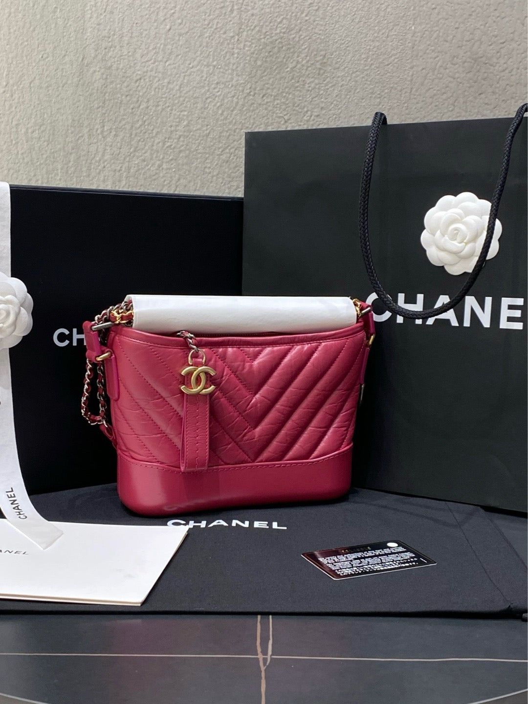 Chanel - Gabrielle Small - Leather - Pink - (small)