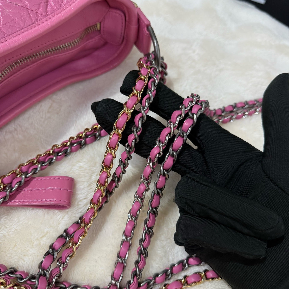 Chanel - Gabrielle Small - Leather - Pink - (small)