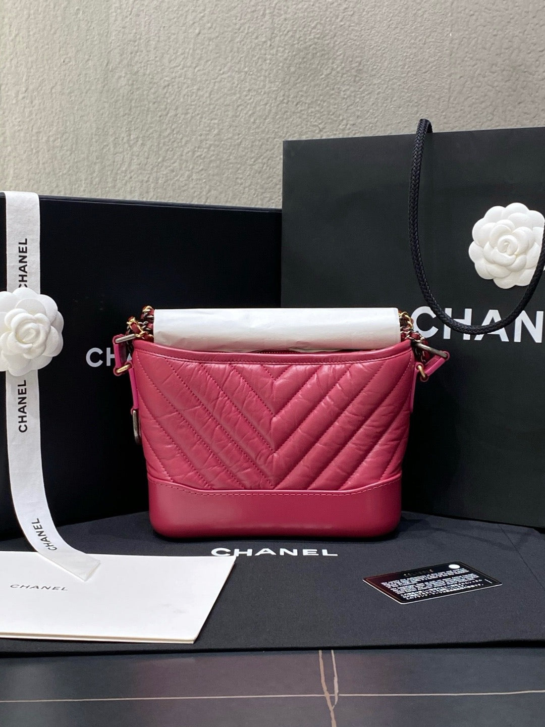 Chanel - Gabrielle Small - Leather - Pink - (small)