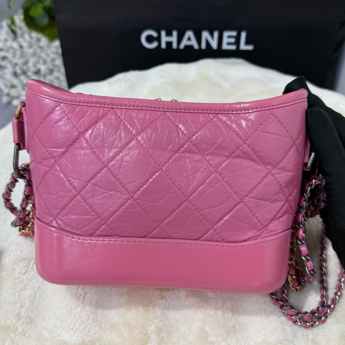 Chanel - Gabrielle Small - Leather - Pink - (small)