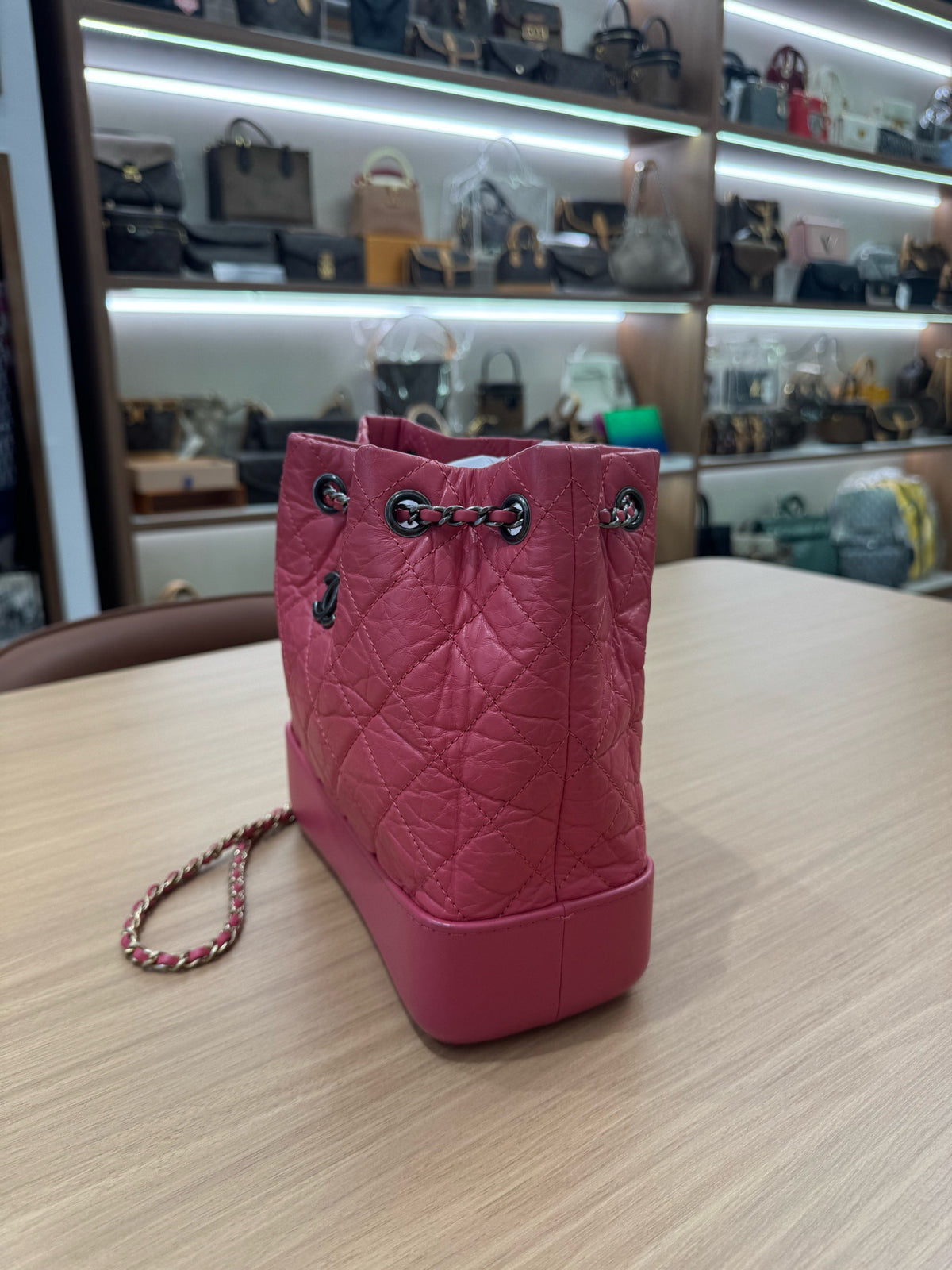 Chanel - Gabrielle Small - Leather - Pink - (small)