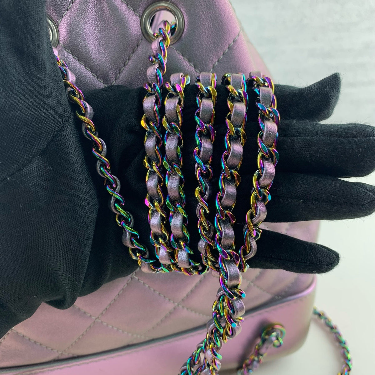 Chanel - Gabrielle Small - Leather - Purple - (Small)