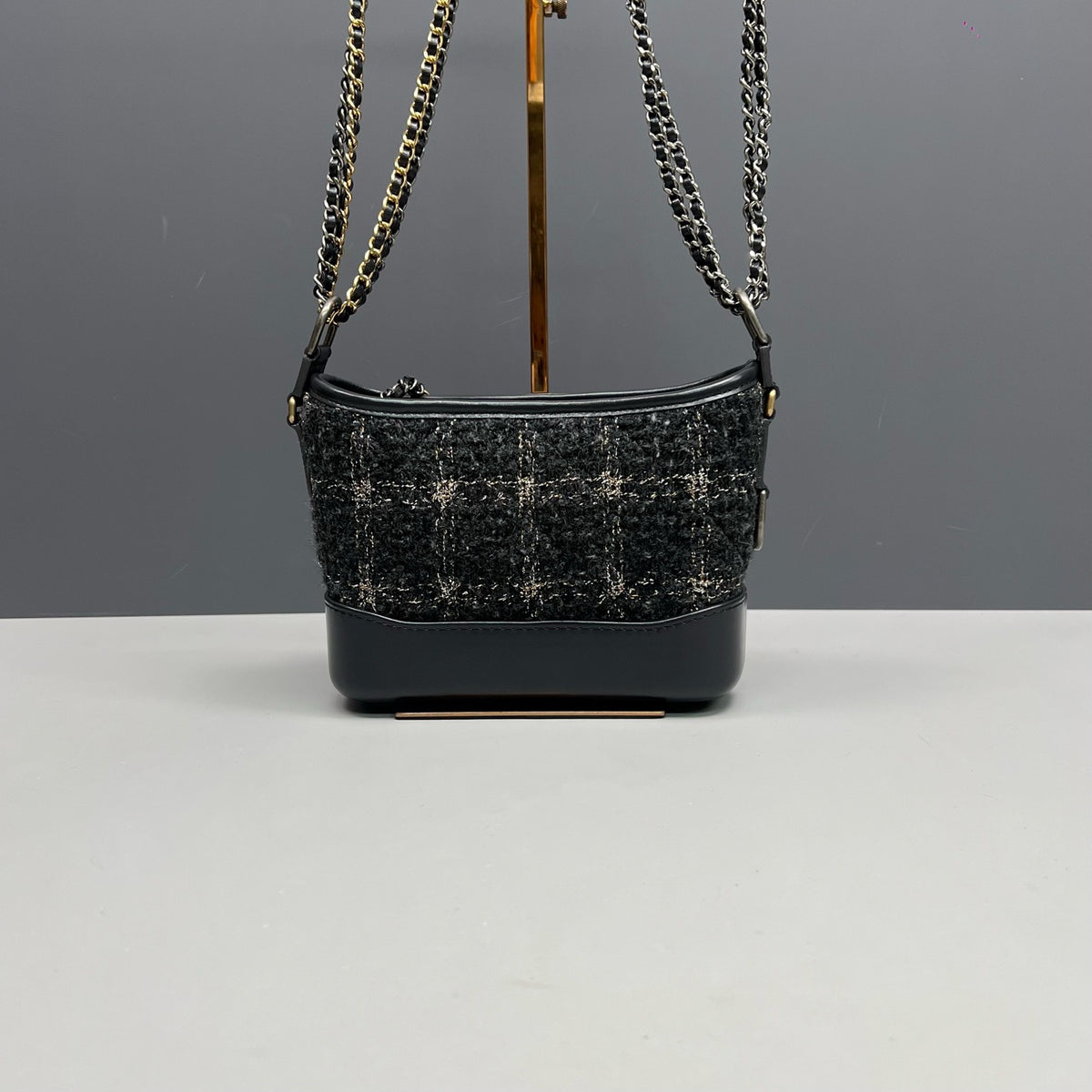 Chanel - Gabrielle Small - Tweed - Black - (Small)