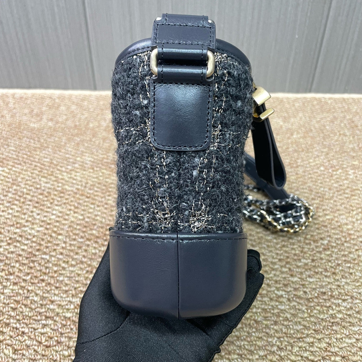 Chanel - Gabrielle Small - Tweed - Black - (Small)