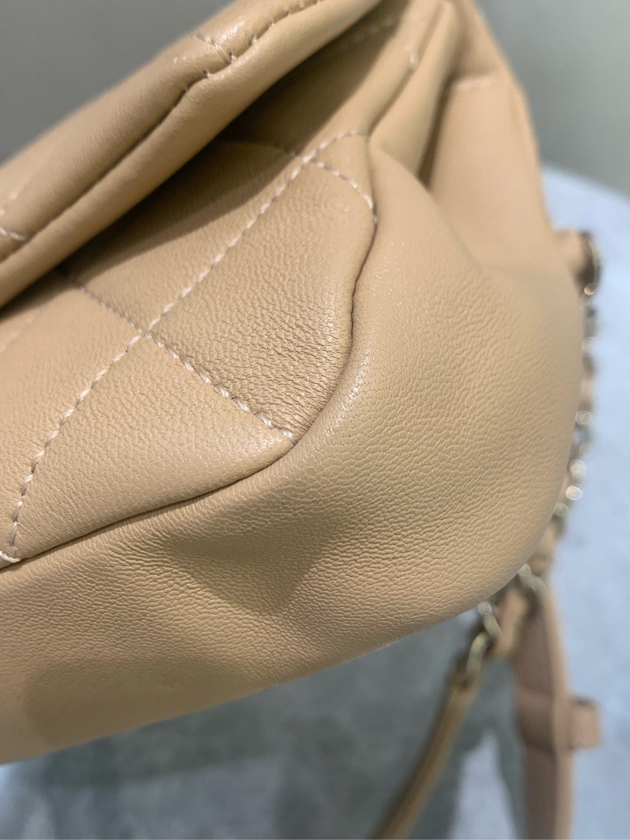 Chanel - Gemini Double Bag - Lambskin leather and Tweed - Beige and Multicolour - (mini)