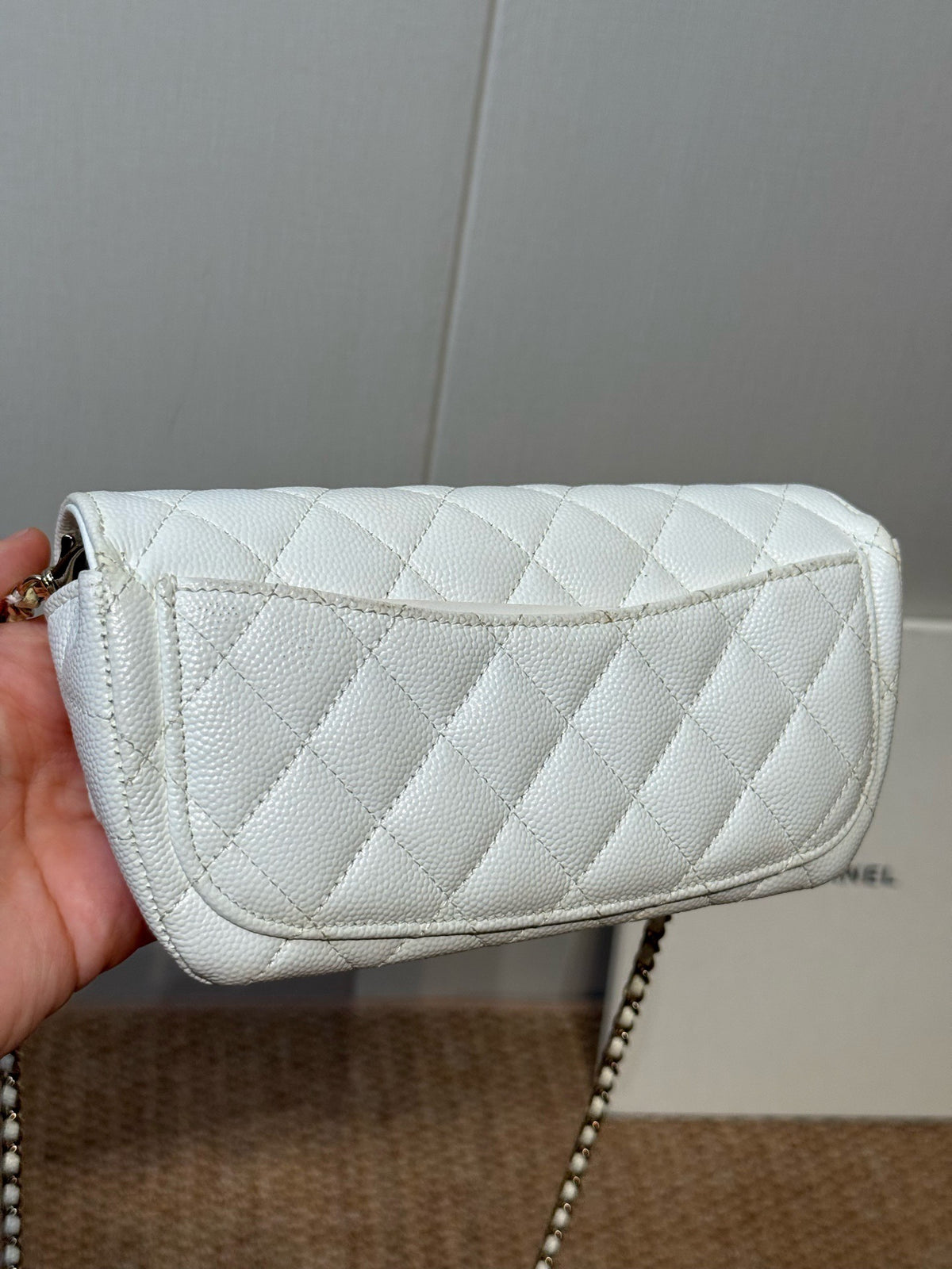 Chanel - Glasses case bag - Leather - White - (mini)