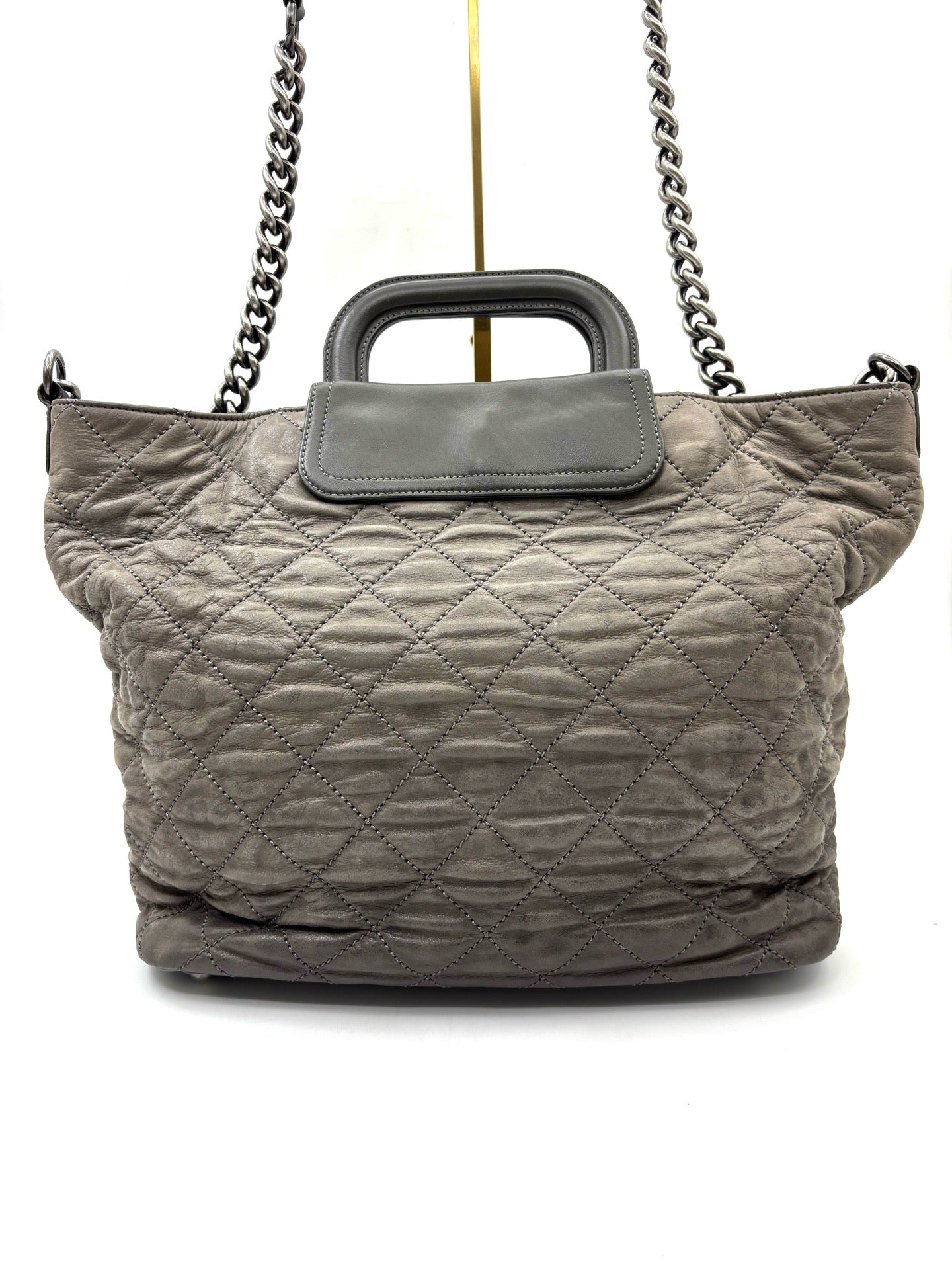 Chanel - Grand Shopper Tote - Leather - Grey - (Large)