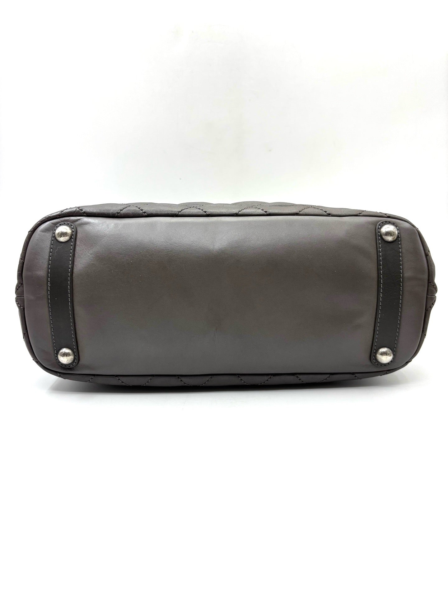 Chanel - Grand Shopper Tote - Leather - Grey - (Large)