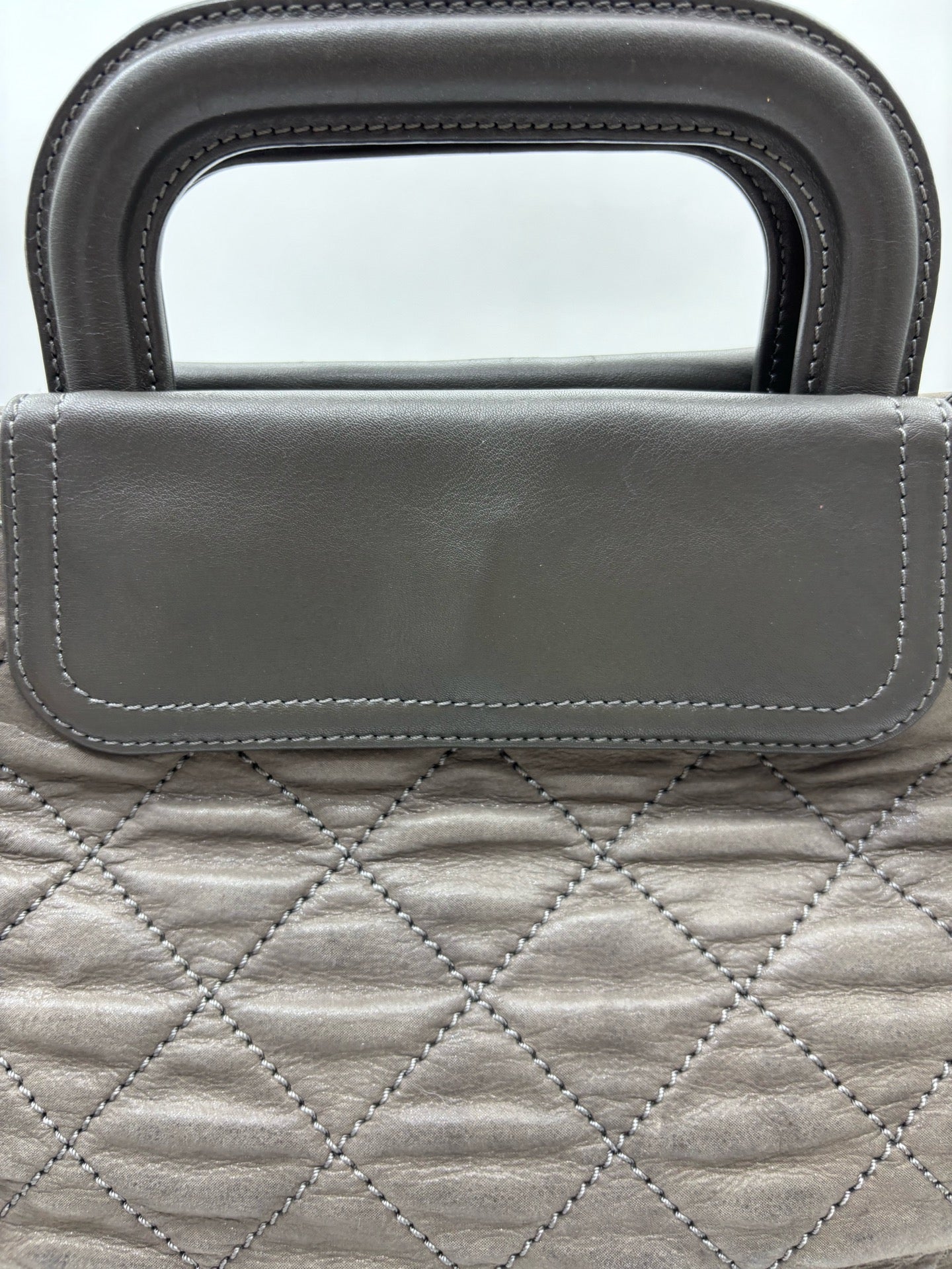 Chanel - Grand Shopper Tote - Leather - Grey - (Large)