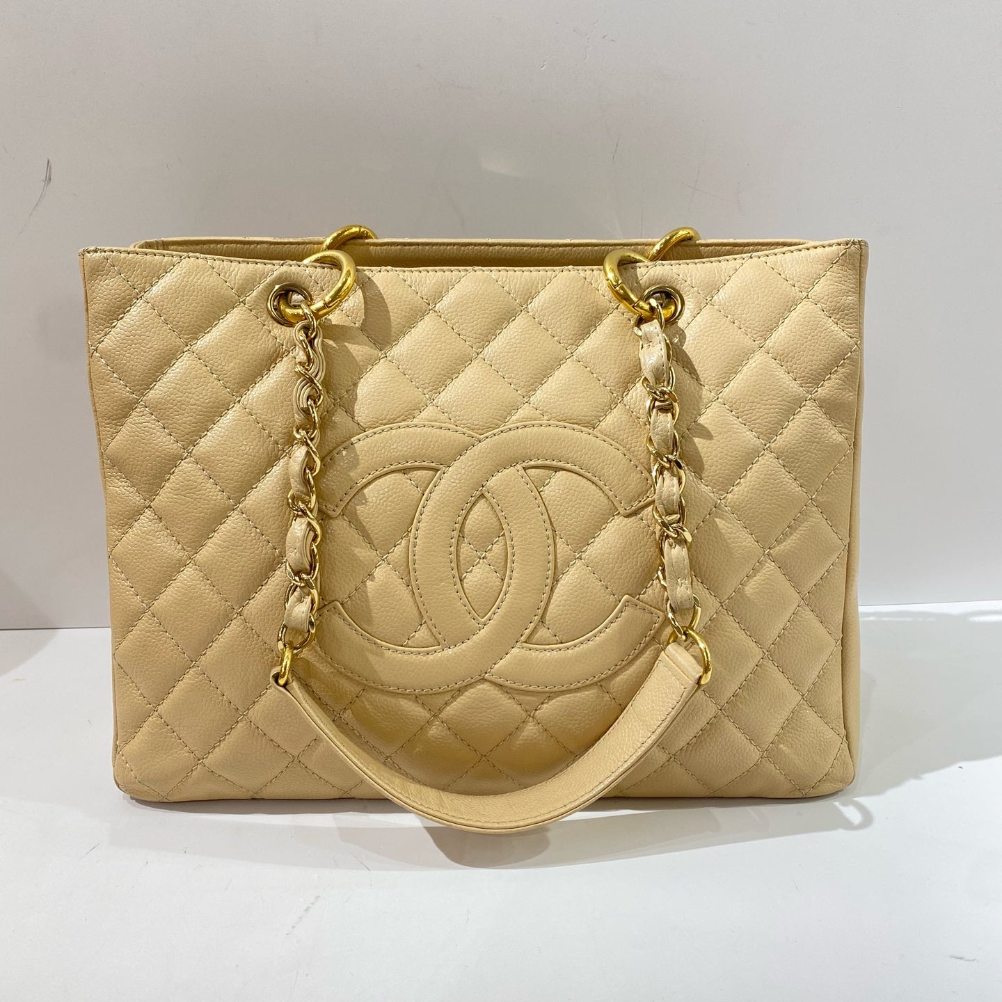 Chanel - Grand Shopping Tote (GST) - Caviar leather - Beige - (Large)