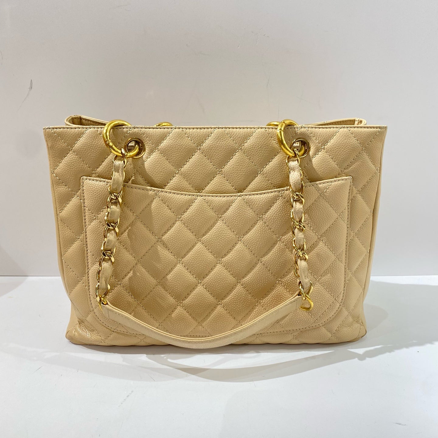 Chanel - Grand Shopping Tote (GST) - Caviar leather - Beige - (Large)