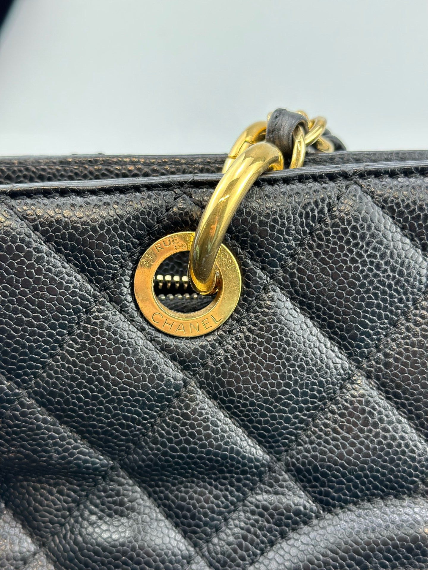 Chanel - Grand Shopping Tote (GST) - Caviar leather - Black with Gold-Tone Hardware - (Large)