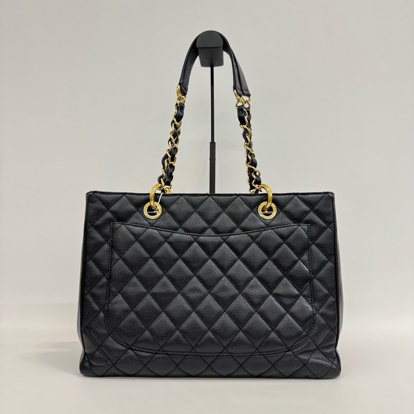 Chanel - Grand Shopping Tote (GST) - Caviar leather - Black with Gold-Tone Hardware - (medium)