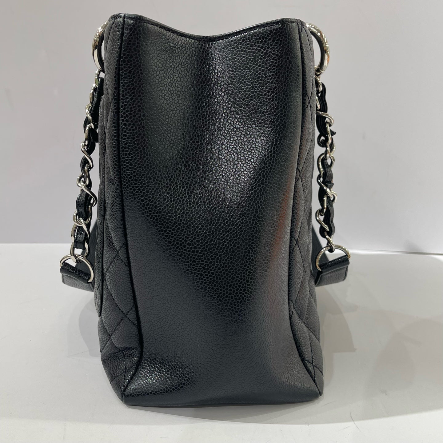 Chanel - Grand Shopping Tote (GST) - Caviar leather - Black with Silver-Tone Hardware - (large)